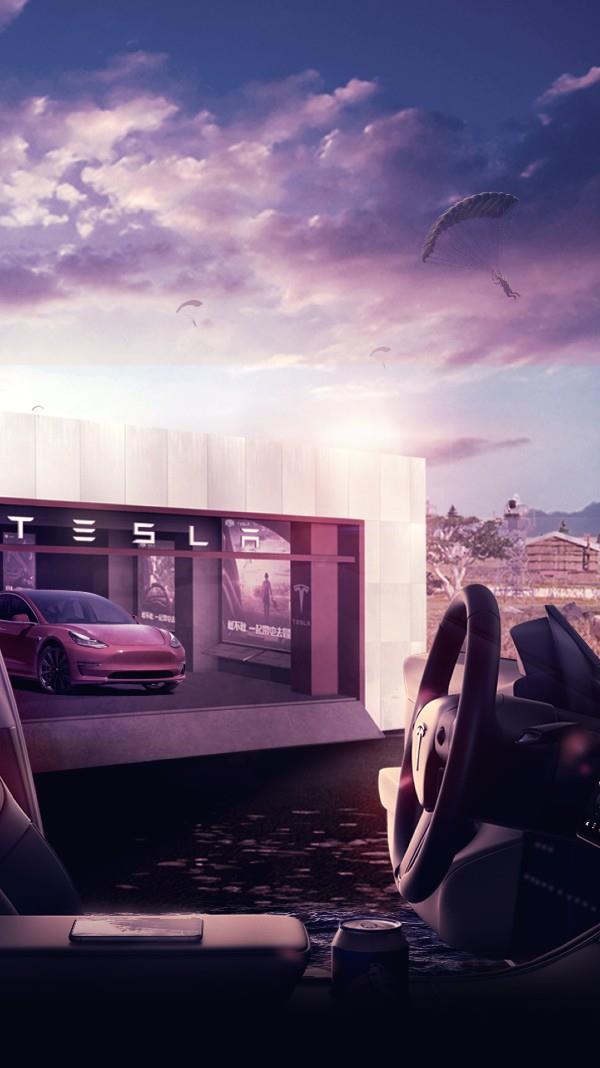 Download venligst Teslas smukke PUBG Mobile-tema-baggrundssæt til smartphones