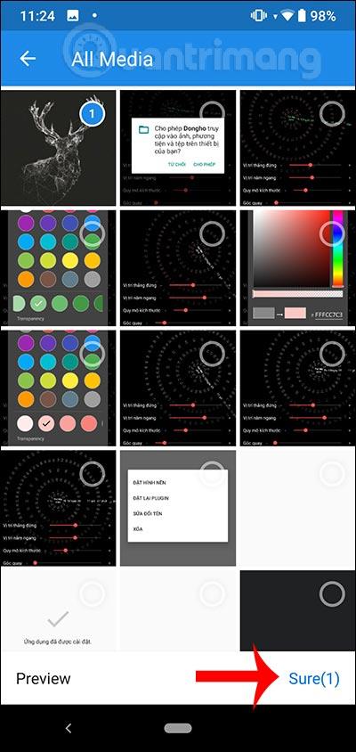 Hvordan stille inn dynamisk klokkebakgrunn for Android