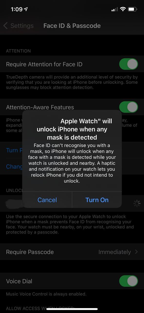 Az iPhone feloldása az Apple Watch segítségével