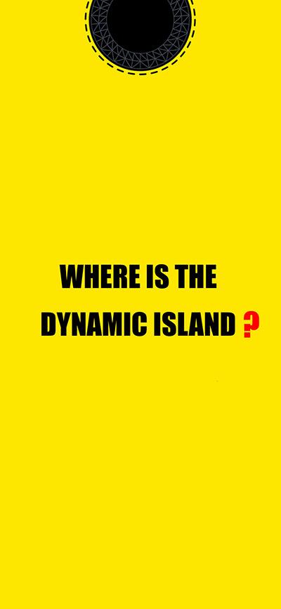 Dynamic Island cover tapet til iPhone 14 Pro og Pro Max