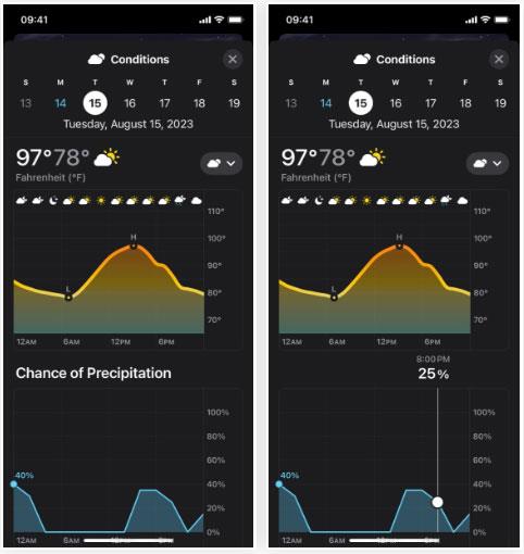 Nove značajke u aplikaciji Weather weather na iOS-u 17