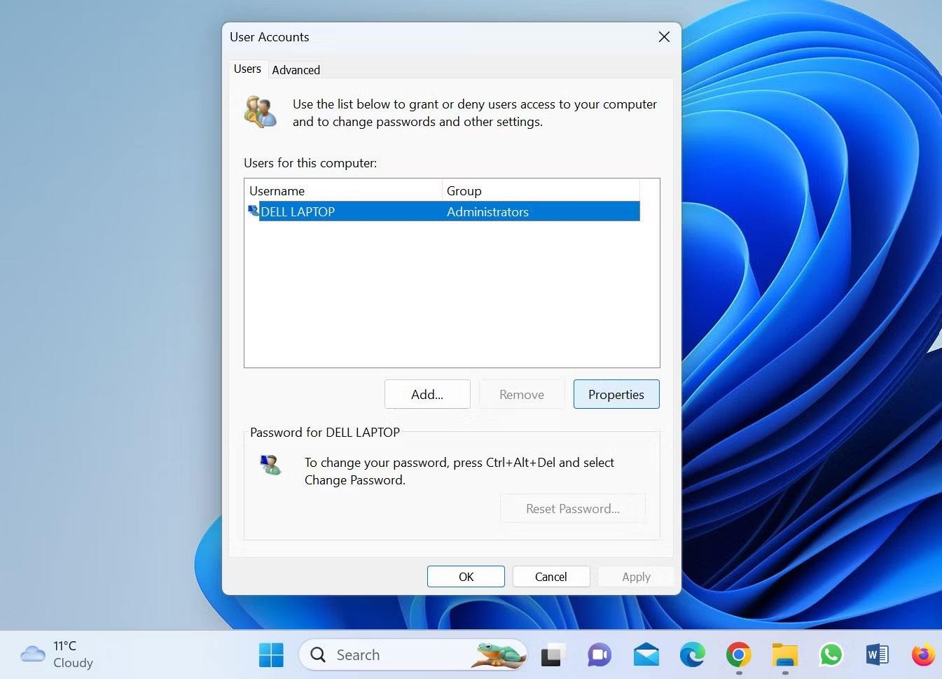 Hvordan endre brukernavn i Windows 11