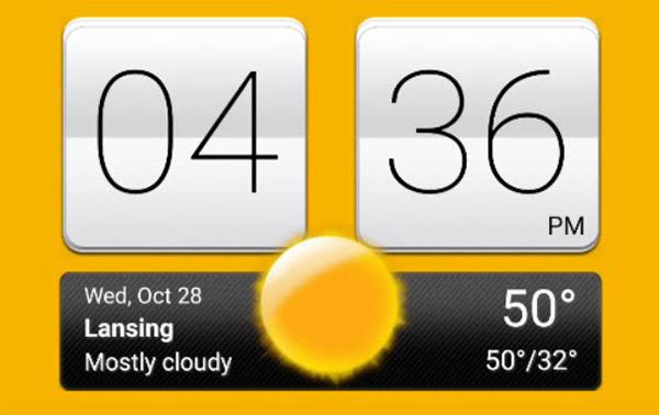 Як встановити віджети погоди та годинника HTC на Android