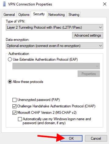 Sådan forbinder du L2TP/IPsec VPN på Windows 10