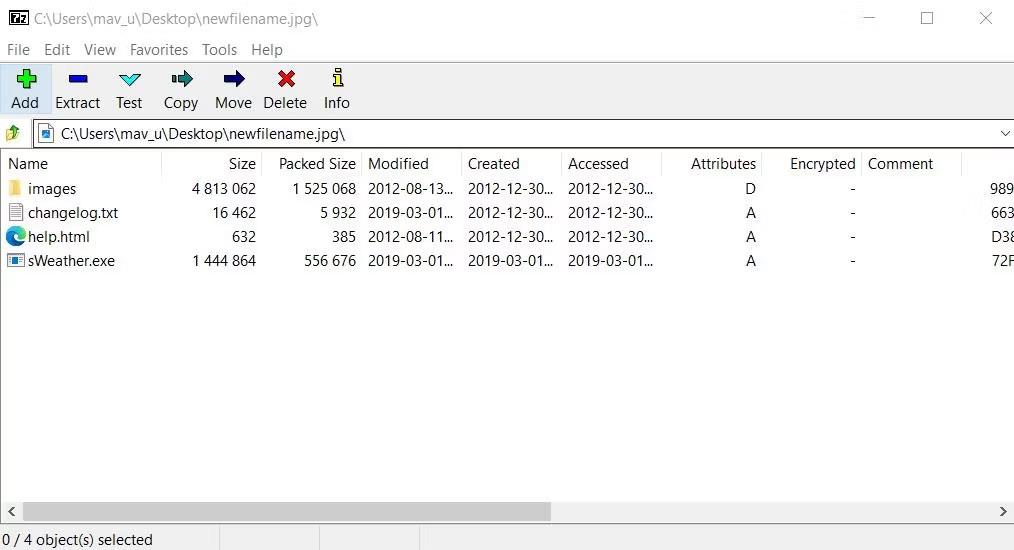 ZIP-tiedostojen piilottaminen kuvatiedostoissa Windows 10/11:ssä