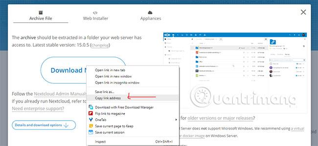 Hvordan installere Nextcloud server på Windows 10