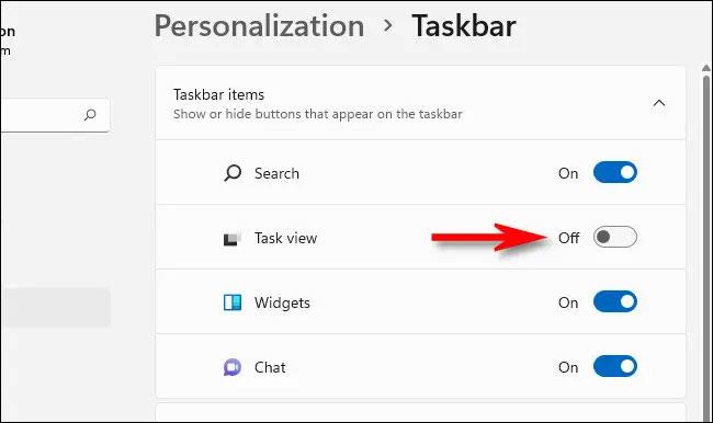 Hur man döljer knappen "Task View" i Windows 11