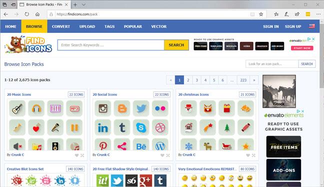 7 webových stránek ke stažení bezplatných ikon na ploše pro Windows 10