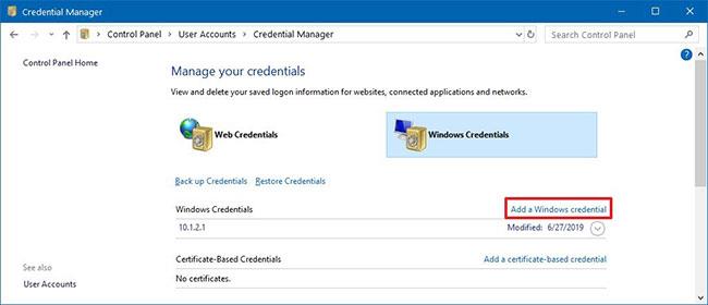 Jak používat Credential Manager ve Windows 10