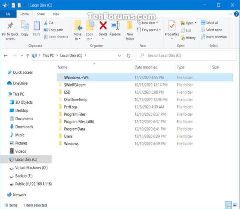 Jak odstranit složku $Windows.~WS ve Windows 10