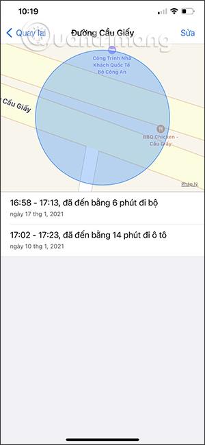 Så här visar du tidigare platshistorik på iPhone