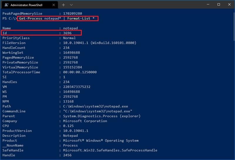 Kaip rasti programos proceso ID sistemoje „Windows 10“.