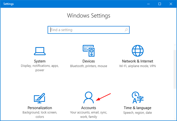 Hvordan sette et passord for Windows 10 datamaskin, hvordan endre Windows 10 passord