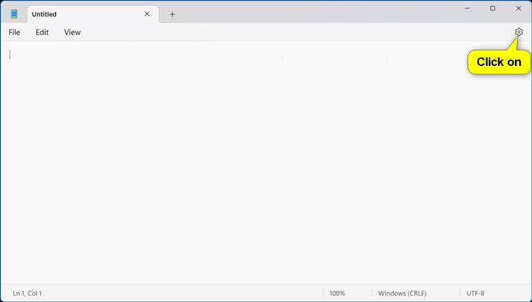 Kaip įjungti / išjungti automatinį Notepad seanso būsenos išsaugojimą sistemoje Windows 11