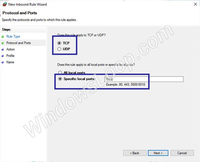 Як відкрити порти за допомогою брандмауера Windows у Windows 10