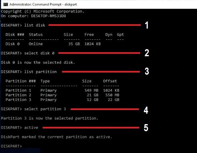 Kako namestiti Windows 10 z notranje particije trdega diska