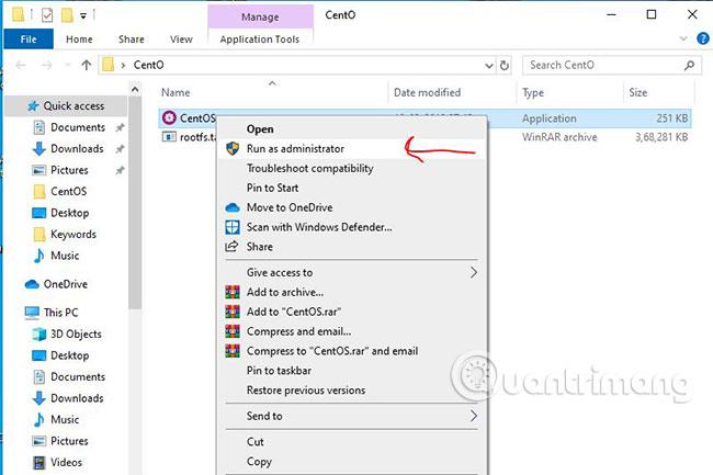 Instalējiet CentOS operētājsistēmā WSL Windows 10