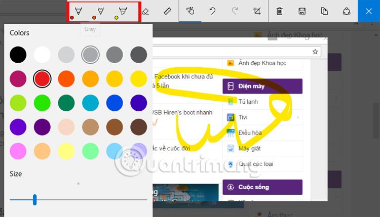 Kaip daryti „Windows 10“ ekrano kopijas naudojant „Windows Ink Workspace“.