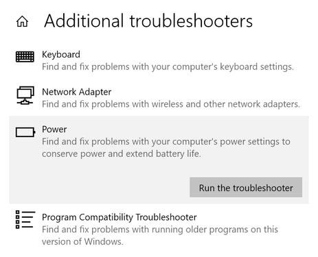 Fix Der er i øjeblikket ingen strømindstillinger tilgængelige fejl på Windows 10