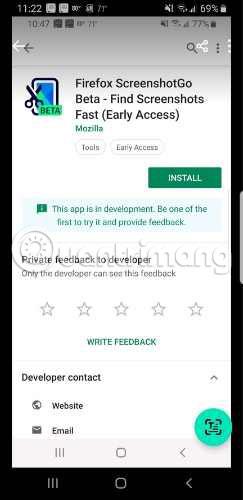 Kuinka käyttää Firefoxin ScreenshotGoa Androidille