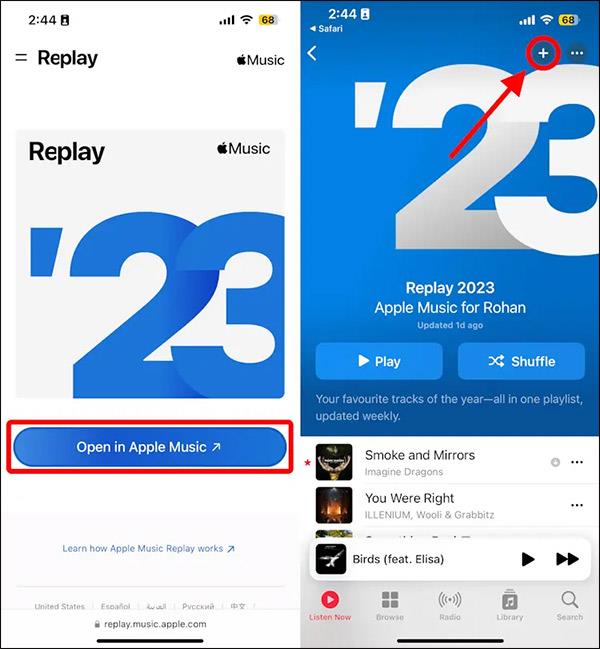 Upute za gledanje Apple Music Replay 2023