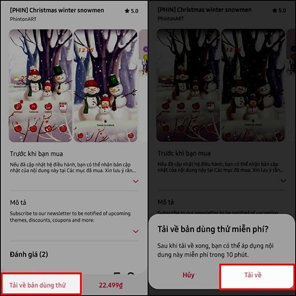 Slik installerer du juletema på Samsung Galaxy-telefonen