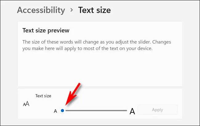 Hvordan endre skriftstørrelse på Windows 11