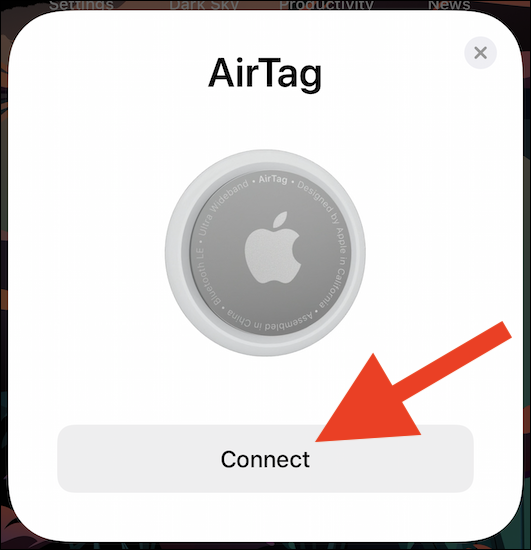 Az AirTag beállítása és párosítása iPhone-nal vagy iPaddel