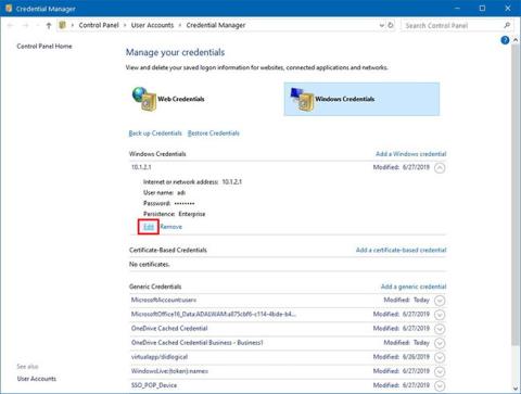 Jak používat Credential Manager ve Windows 10