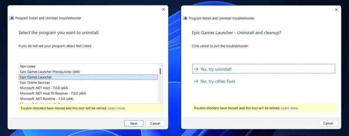 Rett opp feilen med å ikke kunne avinstallere Epic Games Launcher på Windows 11