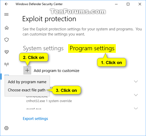 Βελτιώστε την ασφάλεια των Windows 10 με το Exploit Protection