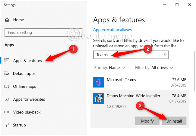 Kako popolnoma odstraniti Microsoft Teams v sistemu Windows 10