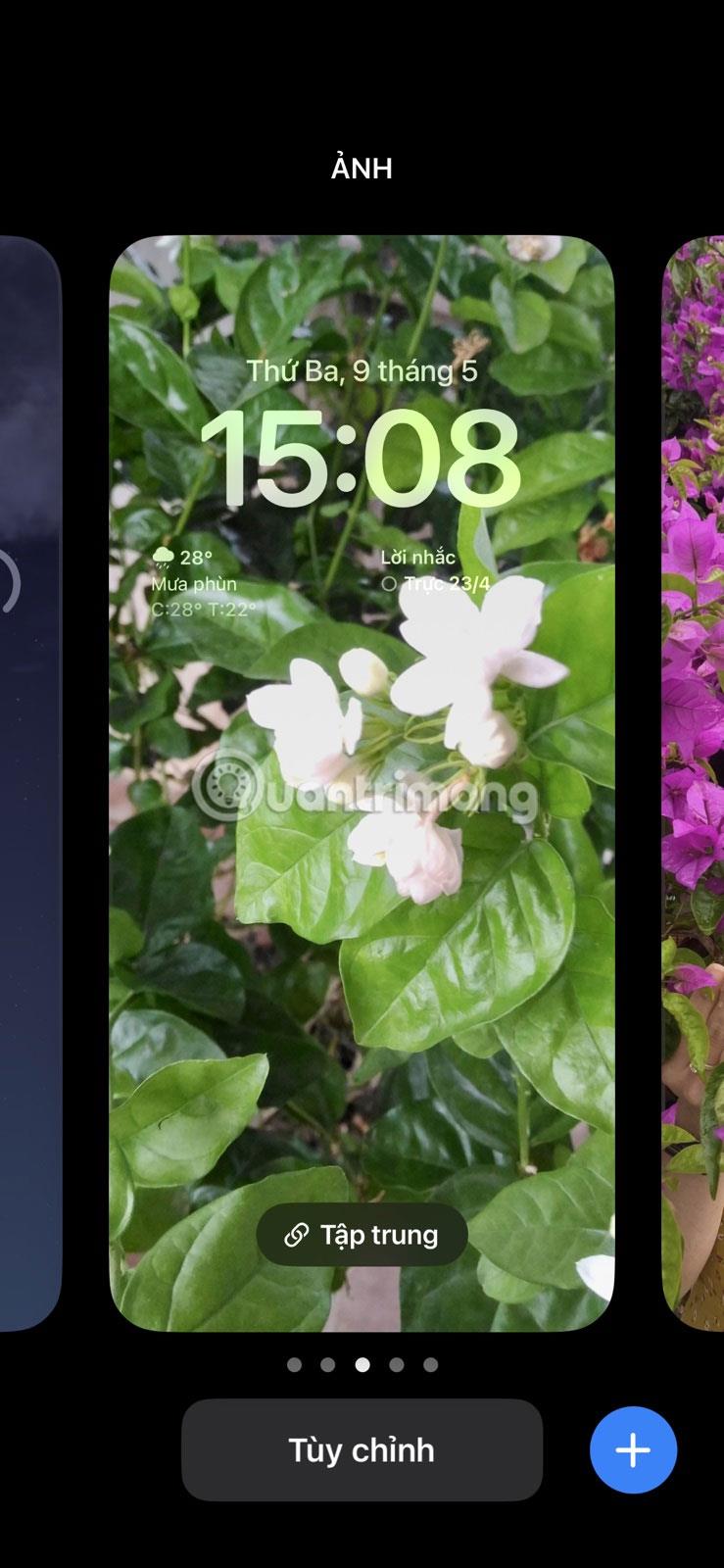 Photo Shufflen käyttäminen iOS 16:n lukitusnäytössä