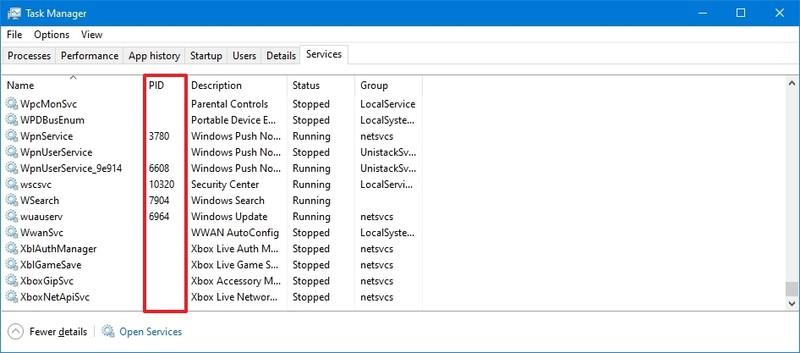 Kaip rasti programos proceso ID sistemoje „Windows 10“.