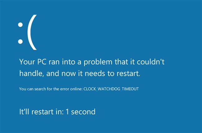 Hvordan fikse Clock Watchdog Timeout-feil i Windows 10