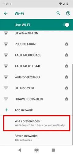 Kako spriječiti da se WiFi automatski uključi na Androidu