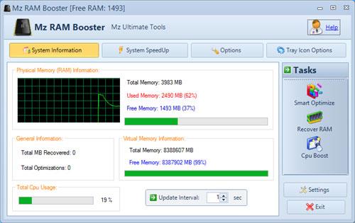 5 populārākās programmatūras RAM optimizēšanai un datora veiktspējas uzlabošanai