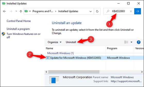 Hur man återställer data efter uppdatering av Windows 10 KB4532693