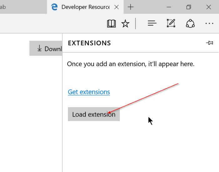 Instruktioner til installation af udvidelser på Edge Windows 10 browser