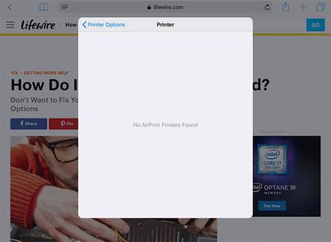 Novērsiet, ka iPad nedrukā vai nevar atrast printera kļūdu