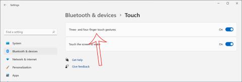 Oversigt over Touchpad-handlinger på Windows 10, Windows 11