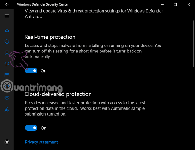 Sammuta Windows Defender (Windows Security) Windows 10:ssä, Windows 11:ssä