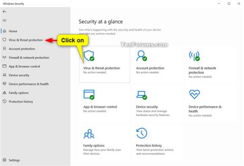 Aktiver/deaktiver funktionen Periodisk scanning på Windows 10