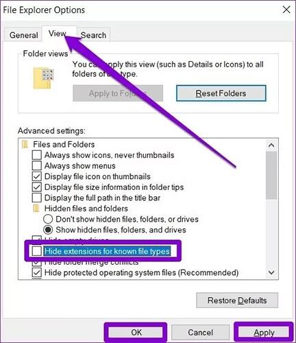 Hur man visar filtillägg och visar filtillägg på Windows 11/10/7/8