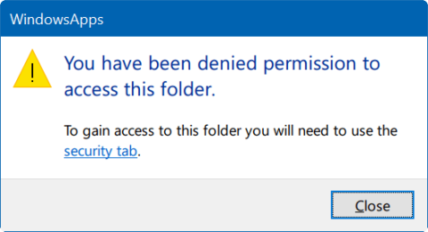 Kļūdu labošanas norādījumi: jums ir liegta atļauja piekļūt šai mapei operētājsistēmā Windows 10