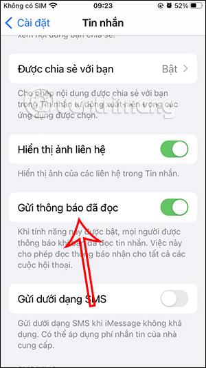 Leiðbeiningar um að slökkva á iMessage lestilkynningum