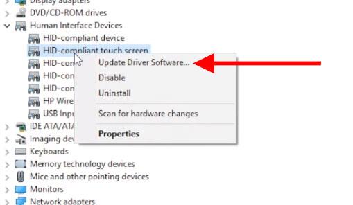Upute za ispravljanje grešaka dodirnog zaslona u sustavu Windows 10