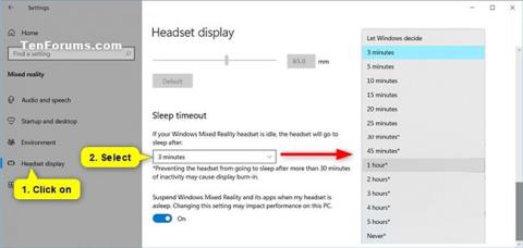 Sådan ændres timeout for Mixed Reality-headset i Windows 10