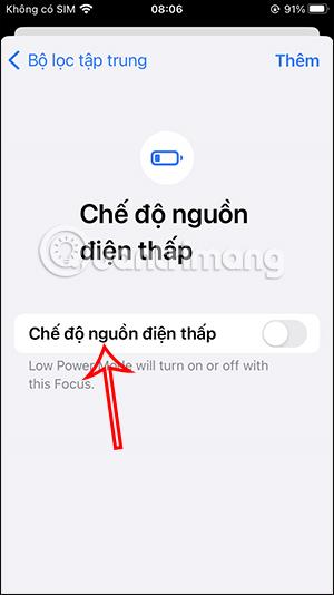 Hvernig á að kveikja á lágstyrk iPhone fókusstillingu