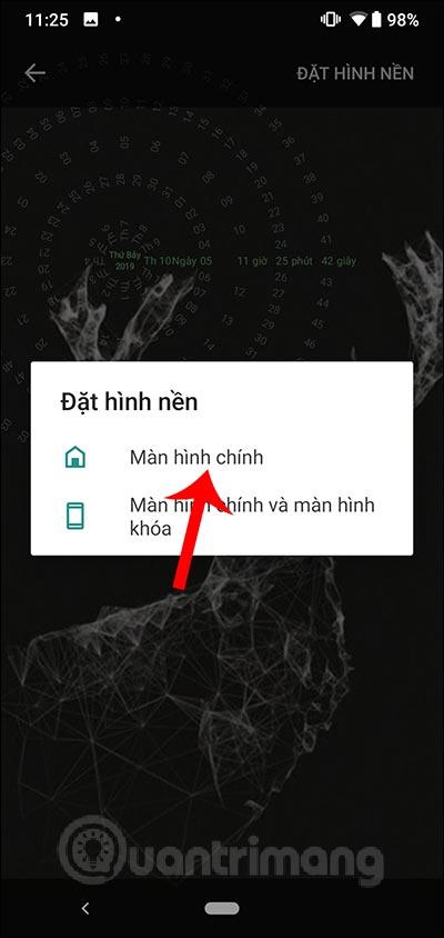 Hur man ställer in dynamisk klocka bakgrundsbild för Android